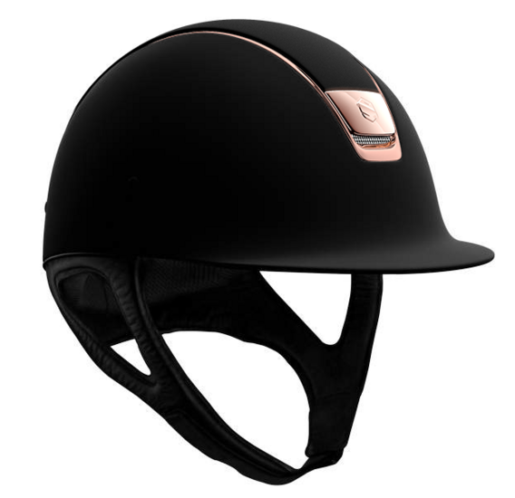 Samshield Cap Shadow  zwart met rose golden trim en rose gold Blason R10