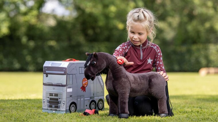 Le Mieux Hobby Horse en toy poets koffer 