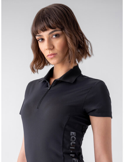 Equiline - Tech Polo Shirtje CREGE Zwart