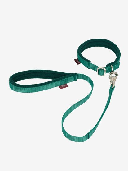 Le Mieux Toy Dog halsband met lijn Evergreen