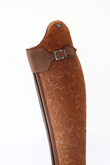 Kingsley rijlaars London Nubuck brown -  Floret mt 39 medium 