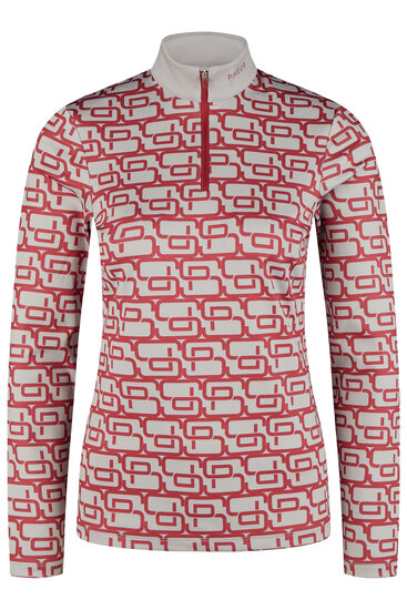 Pikeur 6272 Icon lange mouwen Shirt Sports rumba red