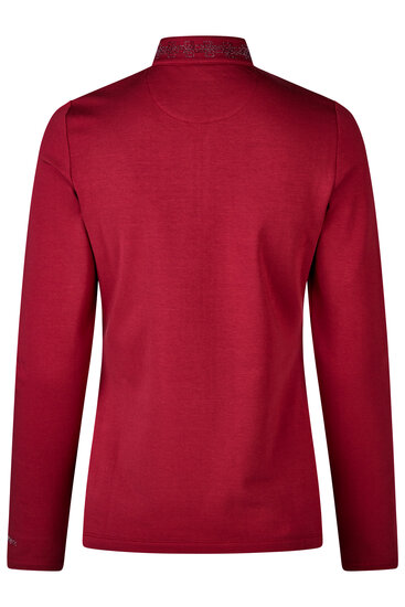 Pikeur strass lange mouwen shirt 6273 Rumba red