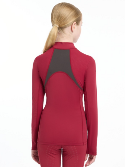 Le Mieux YOUNG RIDER Mesh baselayer Mia lange mouw Ember