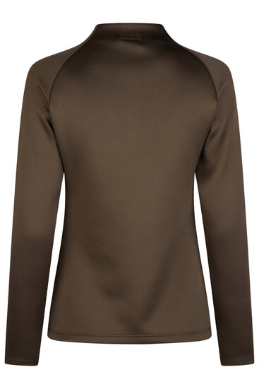 Eskadron Zip shirt platinum Teak Brown