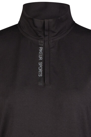 Pikeur Zip shirt 6306 sports heren Zwart