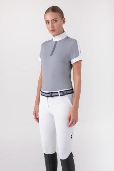 Equiline wedstrijd polo korte mouw ENNER  Quicksilver