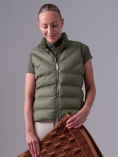 Ps of Sweden Lucy puffer bodywarmer Vintage green