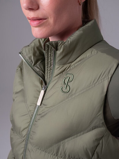 Ps of Sweden Lucy puffer bodywarmer Vintage green