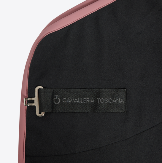 Cavalleria Toscana Comic Book Fleece deken Zwart met roze