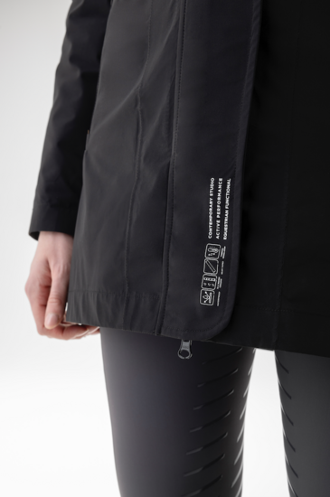 Equiline Lange Jas Waterproof CEGNUM Zwart