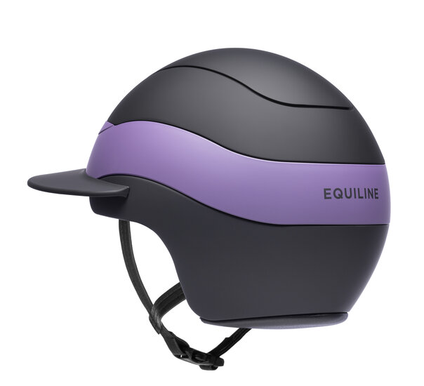 Equiline Cap XANTO Matt Zwart/Patrician Purple Sun Visor