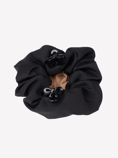 Le Mieux Scrunchie met Crystal Black/Natural