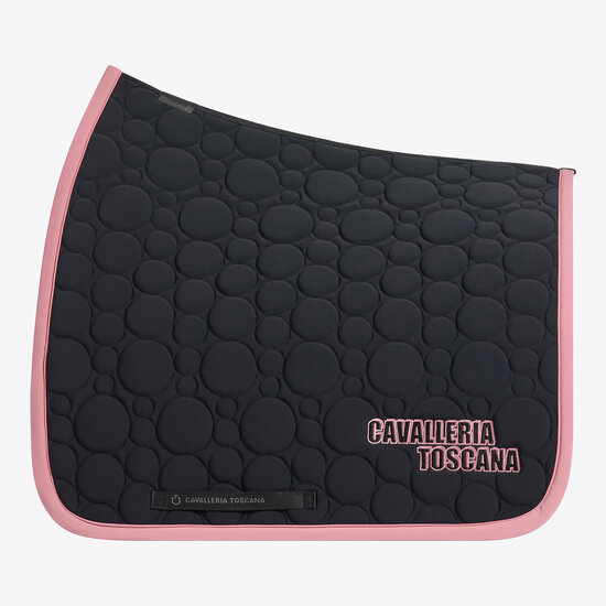 Cavalleria Toscana BUBBLE Quilt dressage Zwart met roze