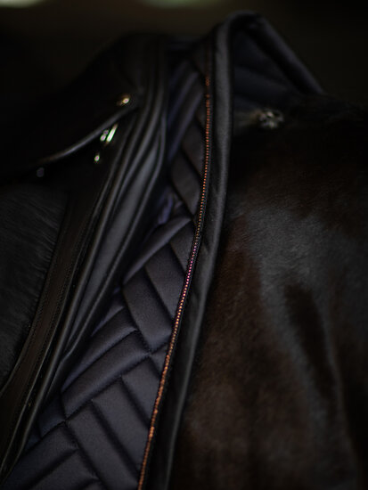 Equestrian Stockholm zadeldek   Modern  dark ocean PONY