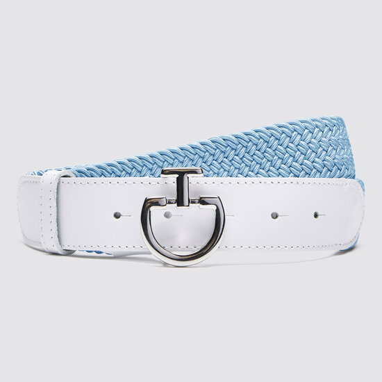 Cavalleria Toscana Woman elastic belt - riem CT Clasp lichtblauw