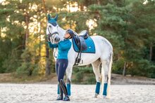 Equestrian Stockholm vliegenoortje aurora blue maat full