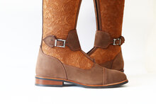 Kingsley rijlaars London Nubuck brown -  Floret mt 39 medium 