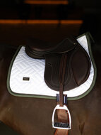 Equestrian Stockholm zadelpad Modern White Striking Valley JUMP