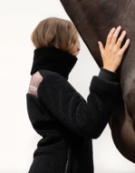 Equestrian Stockholm Teddy Fleece jas /vest Black Mocha