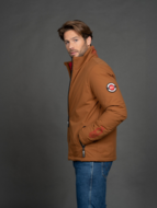 ECX fashion Heren Outdoor Jacket Bruin