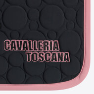 Cavalleria Toscana BUBBLE Quilt dressage Zwart met roze