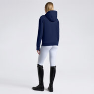 Cavalleria Toscana Diagonal Zip Hoodie Blauw