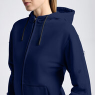 Cavalleria Toscana Diagonal Zip Hoodie Blauw