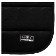 Anky zadelpad dressuur velvet wave zwart FULL